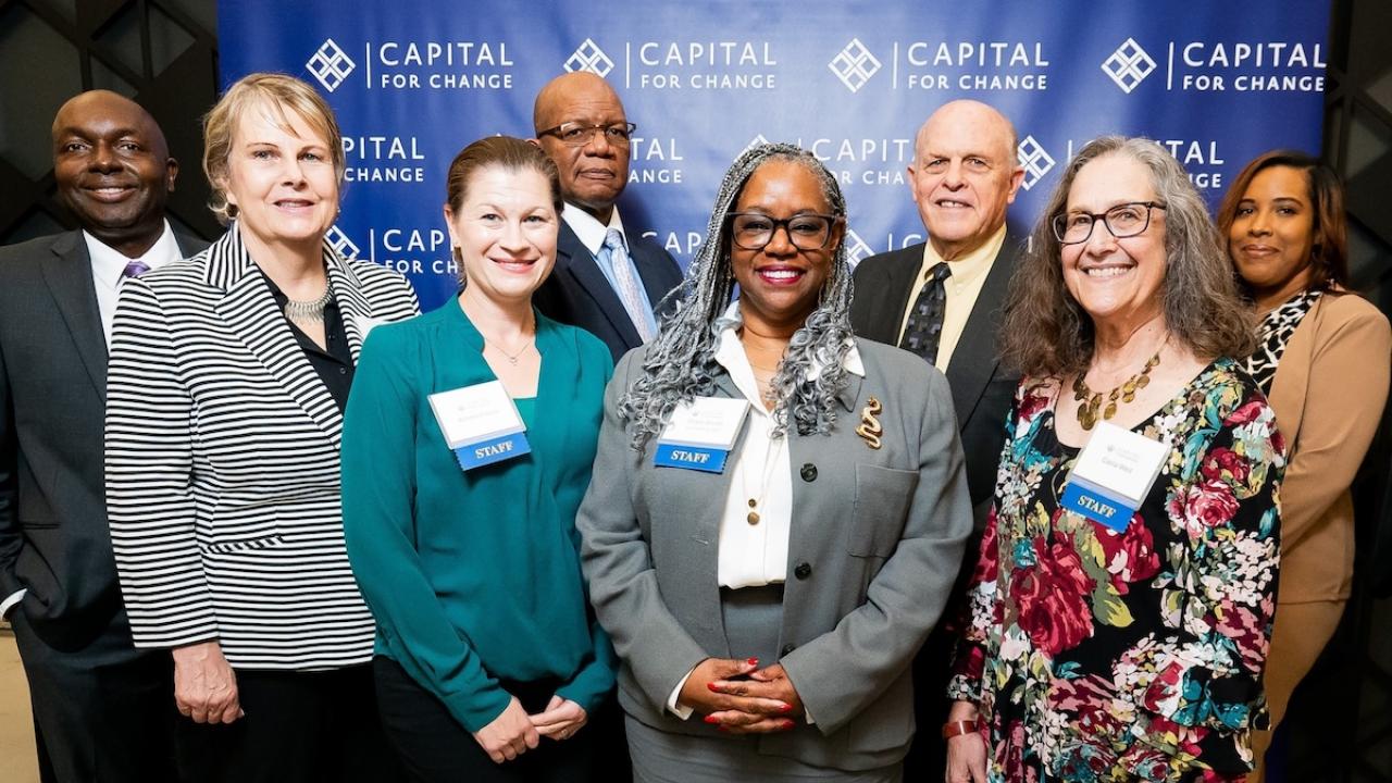 Capital for Change Leadership Team Led by CEO Diane Smith (center), Capital for Change’s leadership team is working to strengthen neighborhoods across Connecticut.