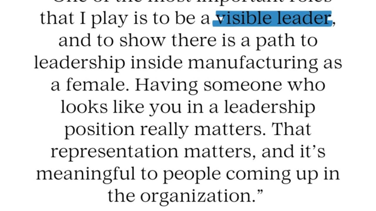 Quote from Carrie Shapiro, vice president of Sourcing Execution. 
