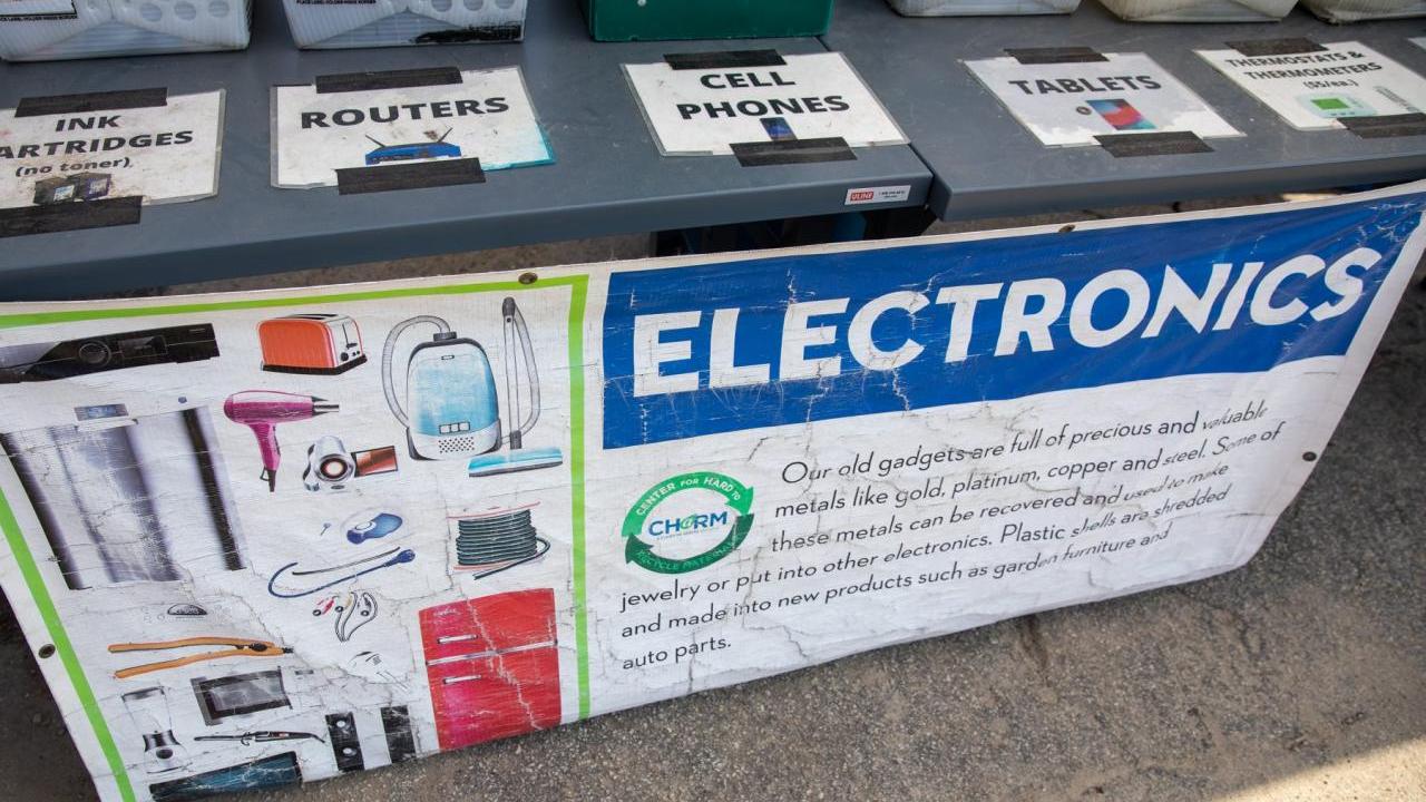 Electronics Recycling Station at ChARM