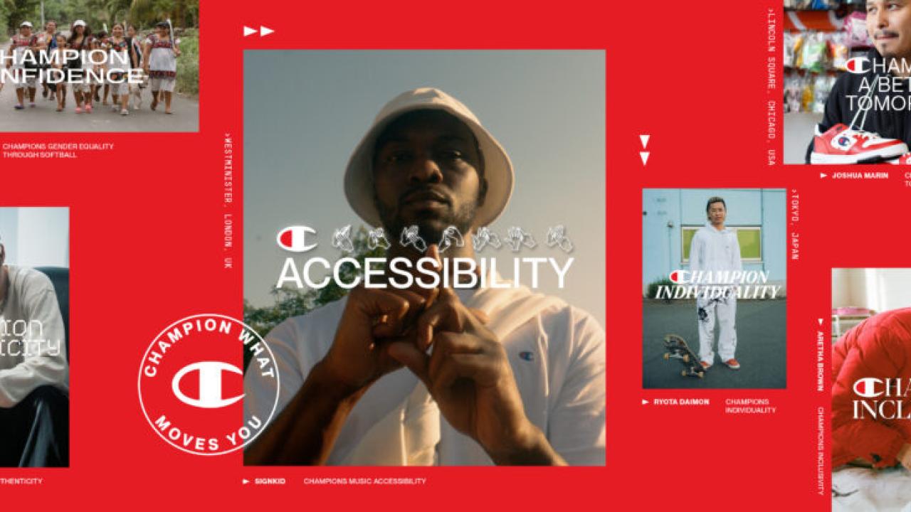 Champion Accessibility: What Moves You. Photo collage.