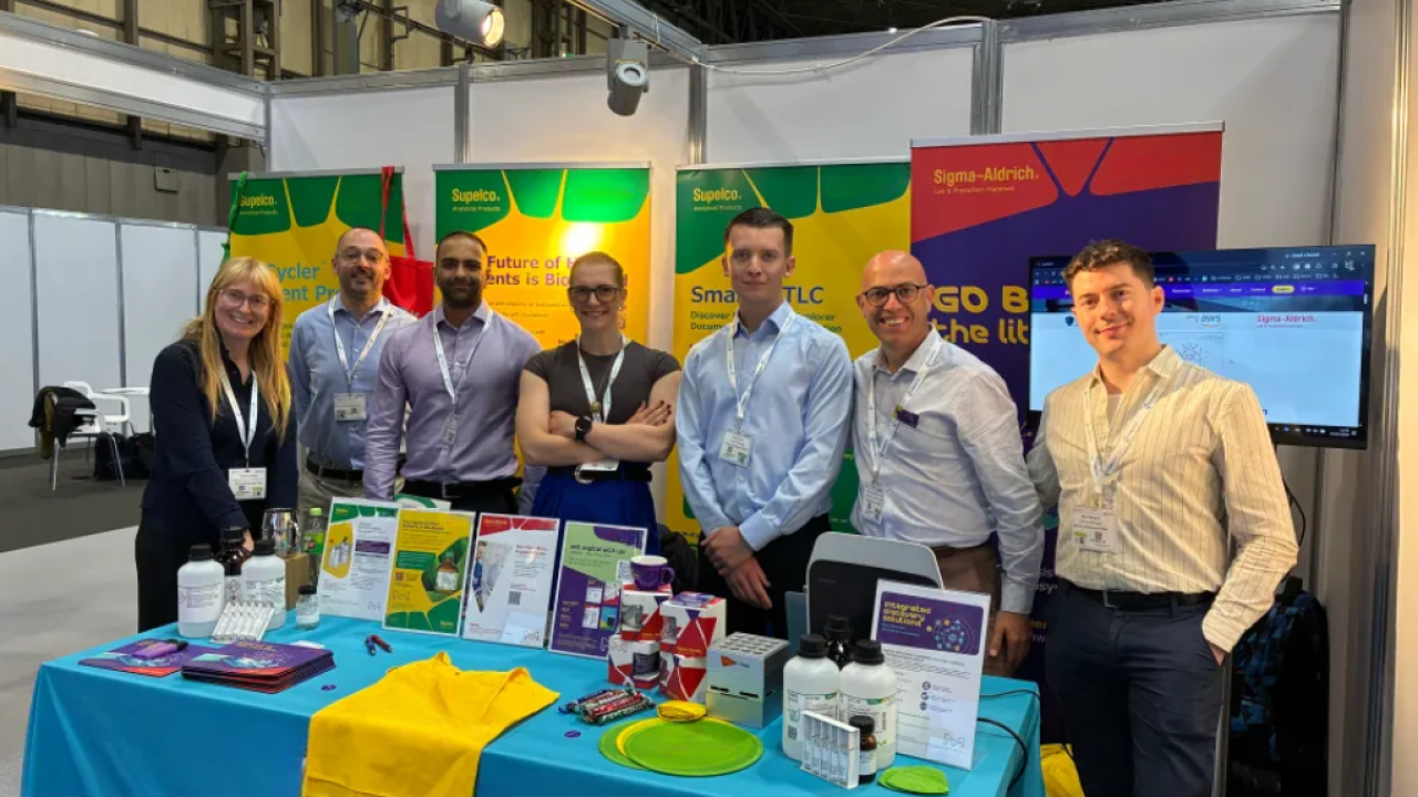 MilliporeSigma employees at CHEMUK booth