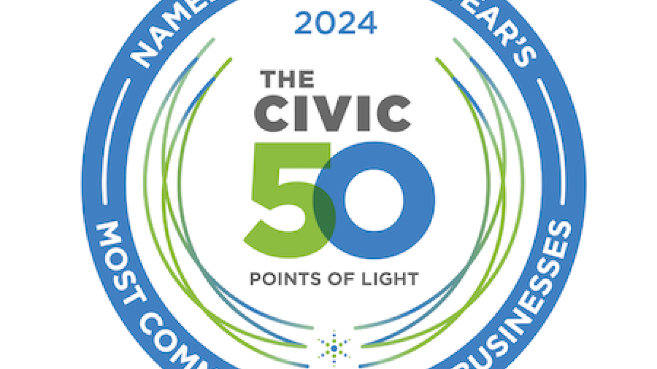 The Civic 50 Points of light award.