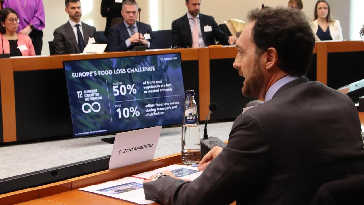 Trane Technologies' Claudio Zanframundo at roundtable discussion