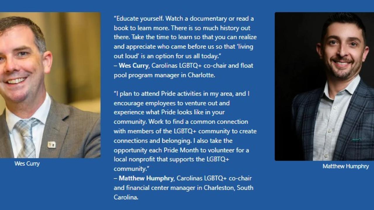 Wes Curry and Matthew Humphry with quotes.