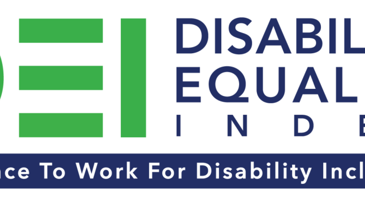 Disability Equality Index Best Place to work for Disability Inclusion logo 