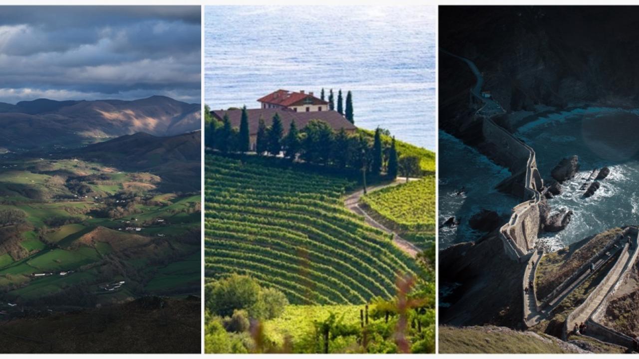 collage of three landscapes