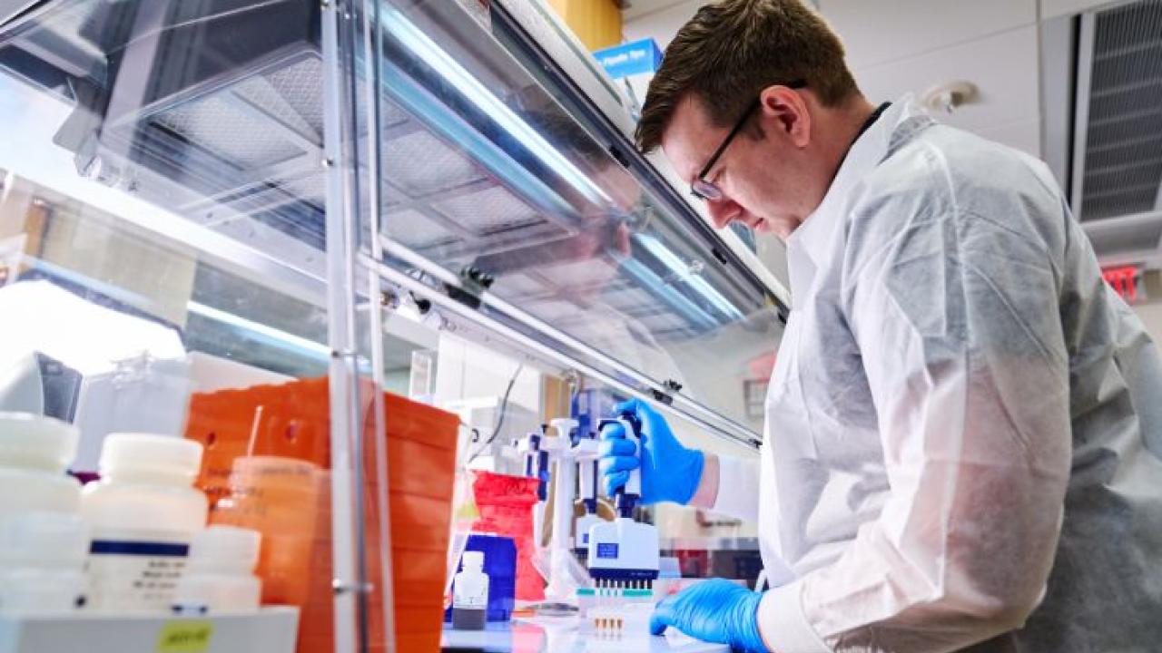 Eric Vaughn, DrPH, runs the Next-Generations Sequencing Core at DFS - PHL. | Photo: Noah Willman