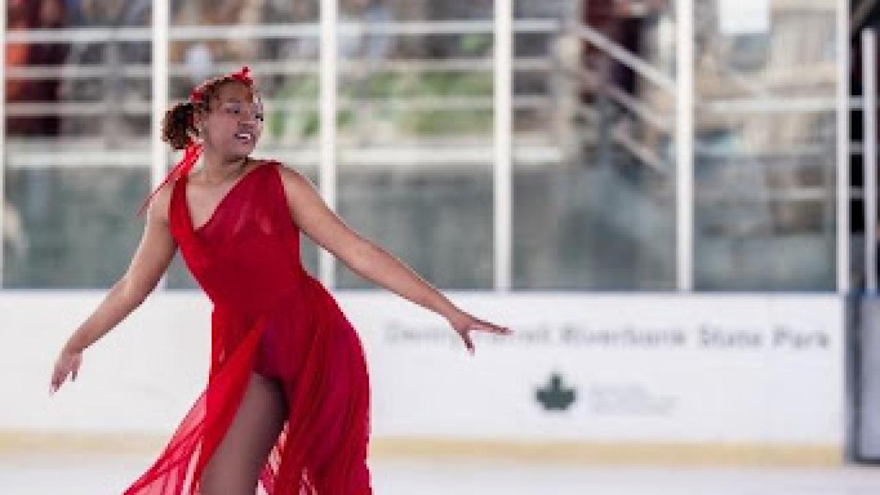 Figure Skating in Harlem student performing.