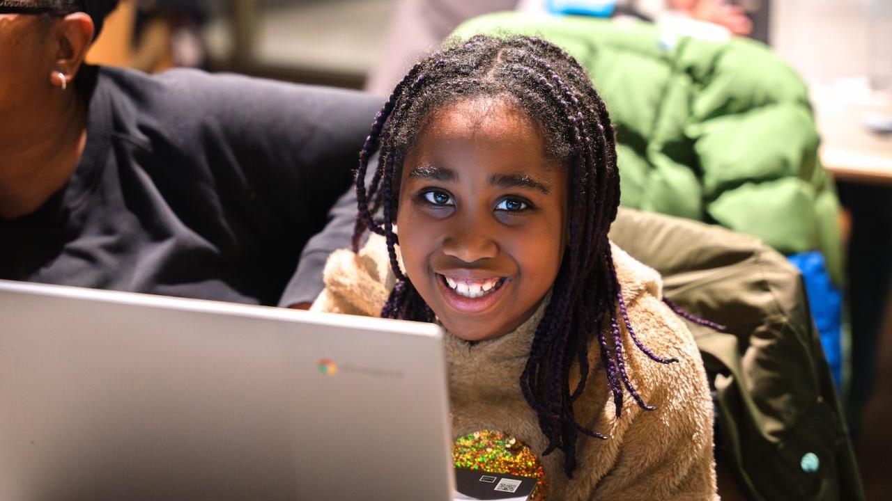 Student smiling