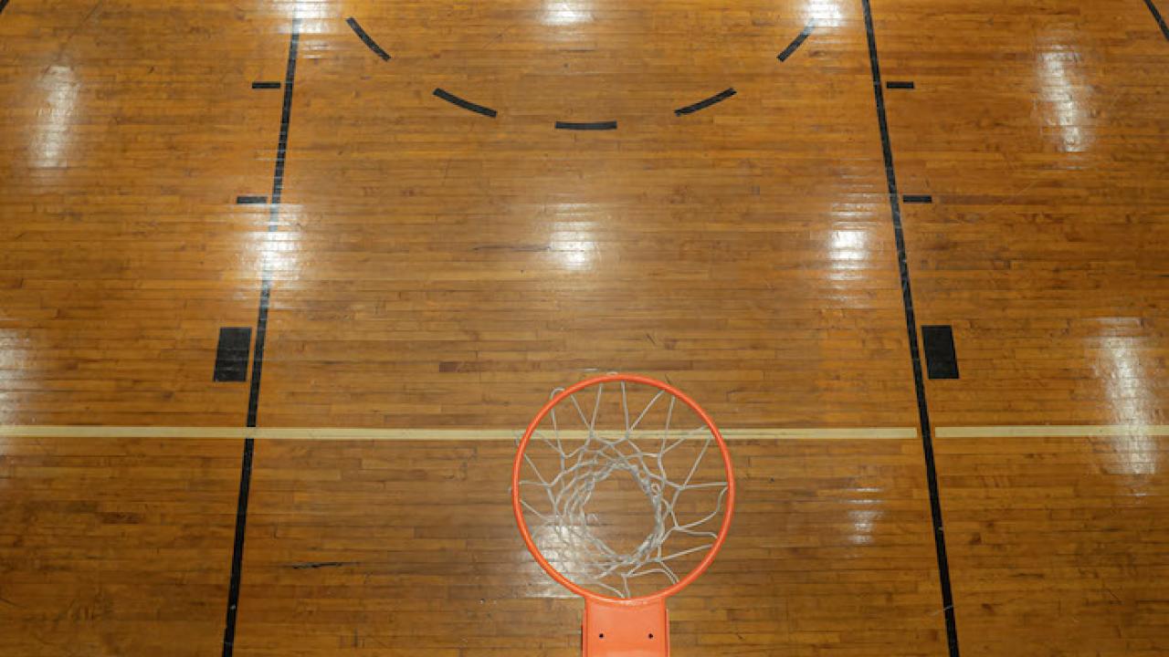 Basketball hoop.