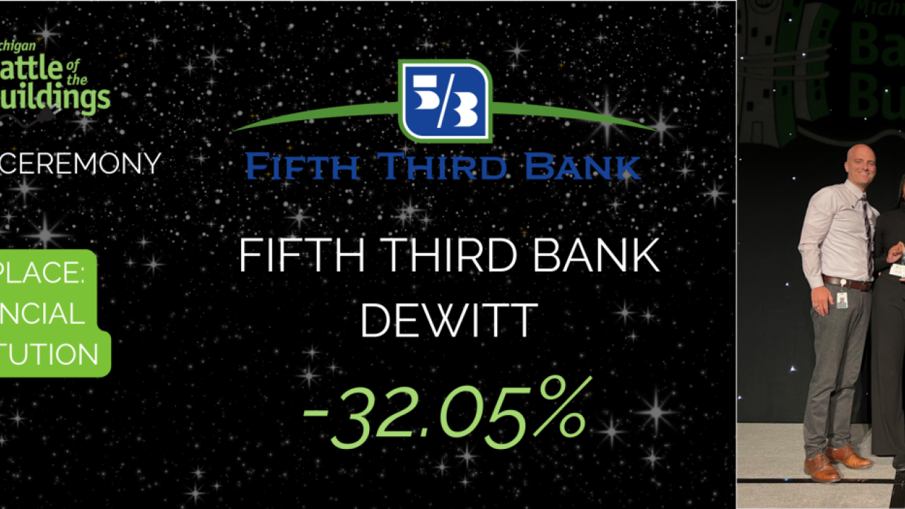 Fifth Third Bank Dewitt -32.05% 1st Place Financial Institution with group image