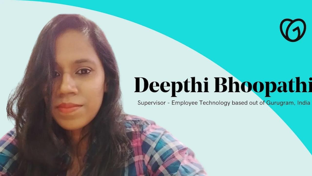 Deepthi Bhoopathi, Supervisor, Employee Training, GoDaddy.