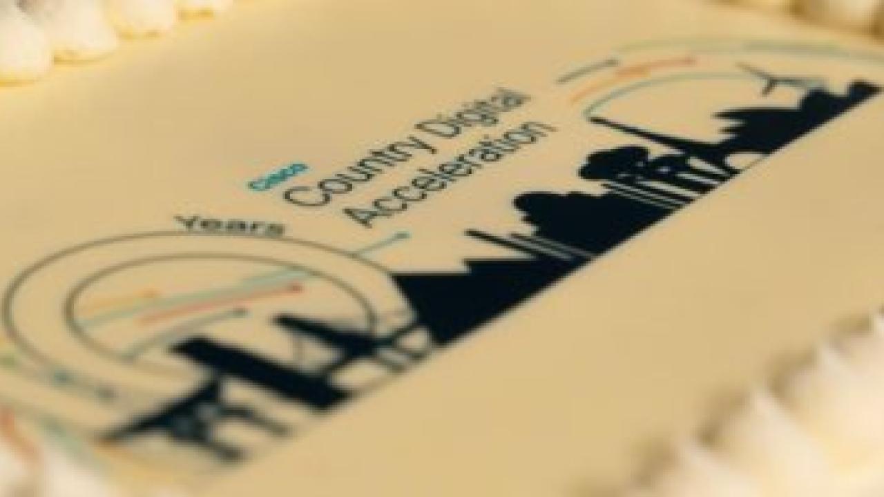 Cake celebrating 10 years of Cisco Country Digital Acceleration