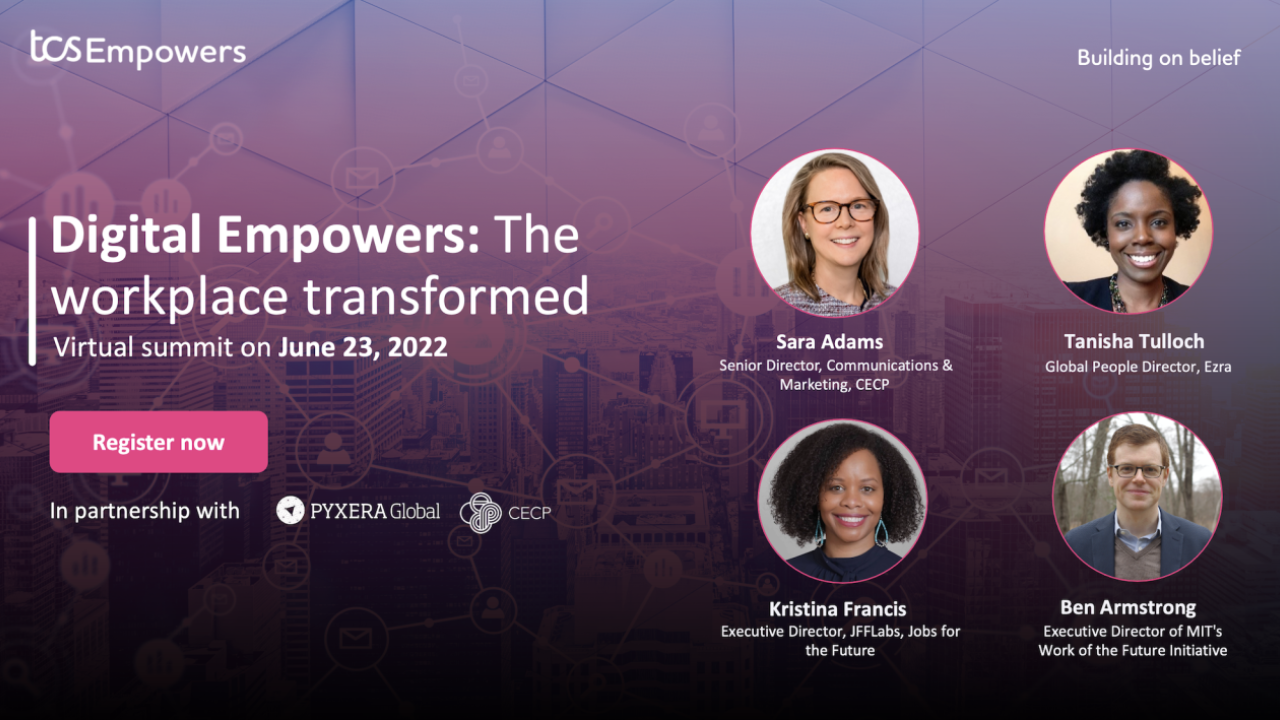 "Digital Empowers Presents The Workplace Transformed" flyer