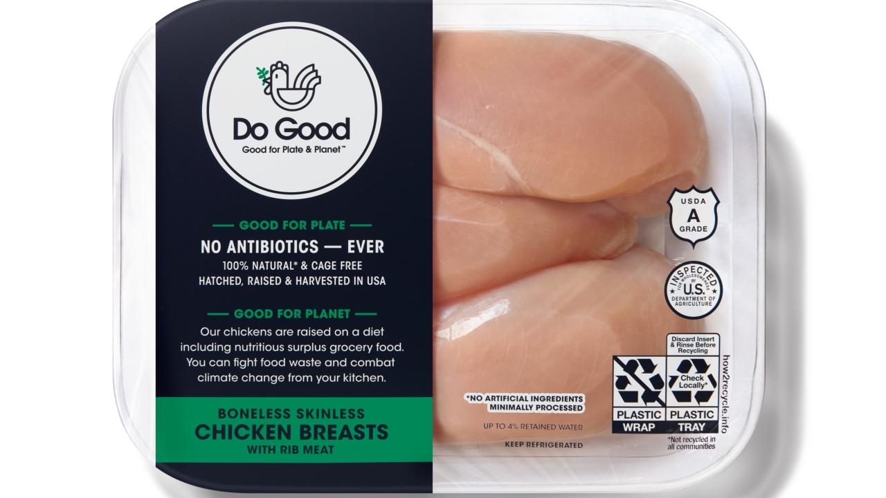 Do Good chicken breasts in packaging
