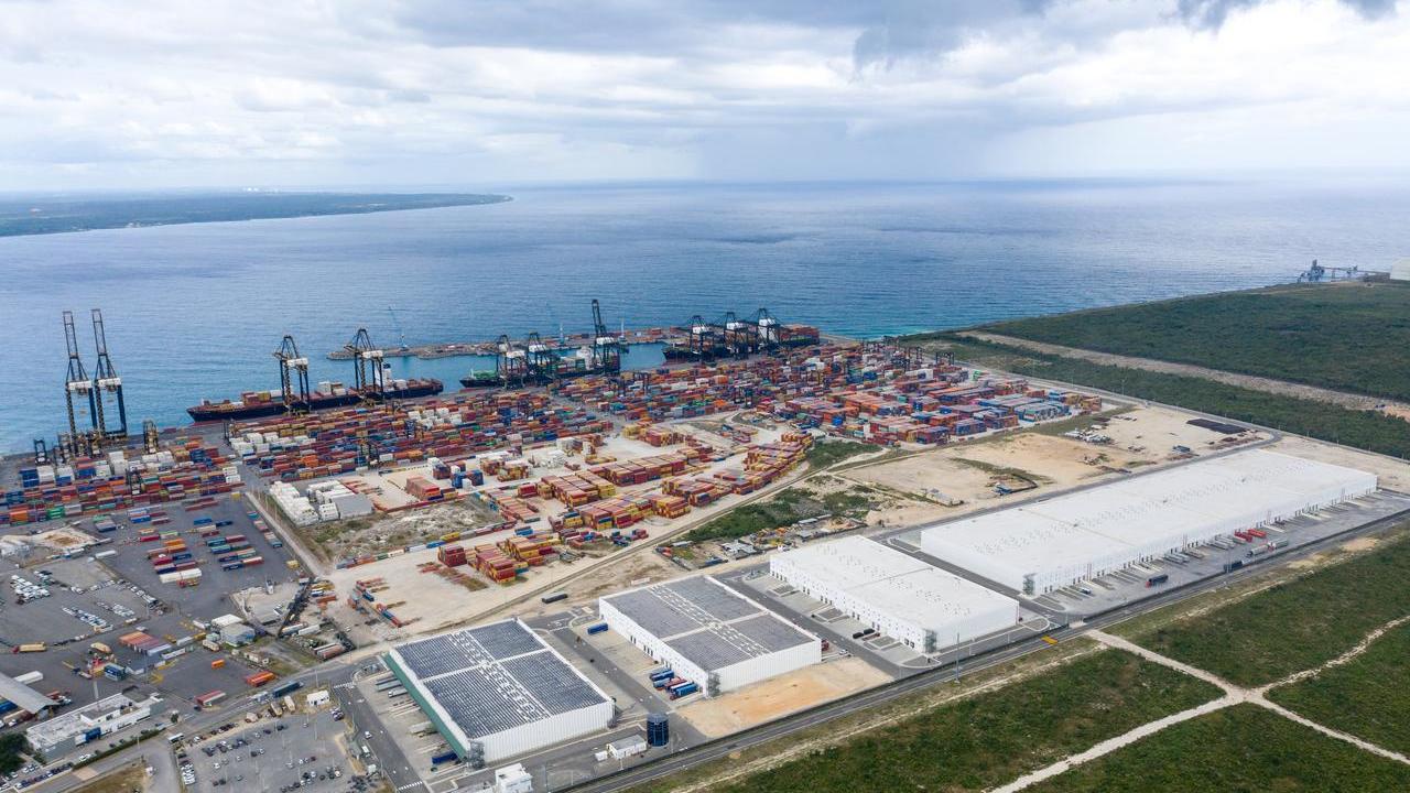 overhead view of Dominicana economic zone 