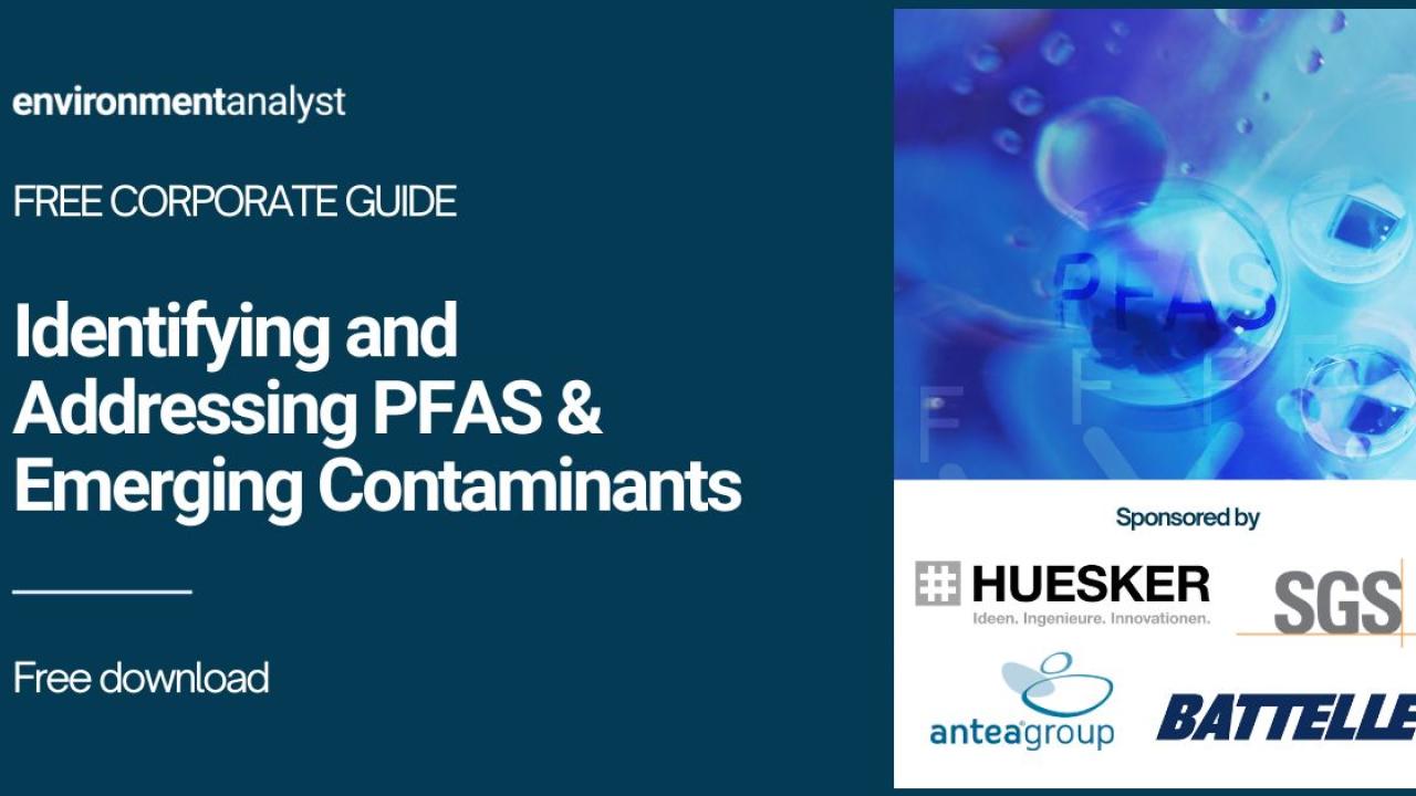 Environment Analyst guide title, with contributing company logos in the lower right-hand corner.
