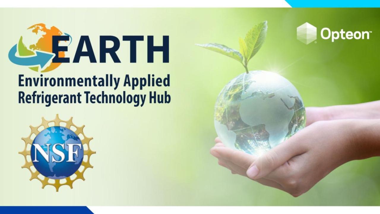 Cupped hands holding Earth with a plant sprouting up out of the top. 