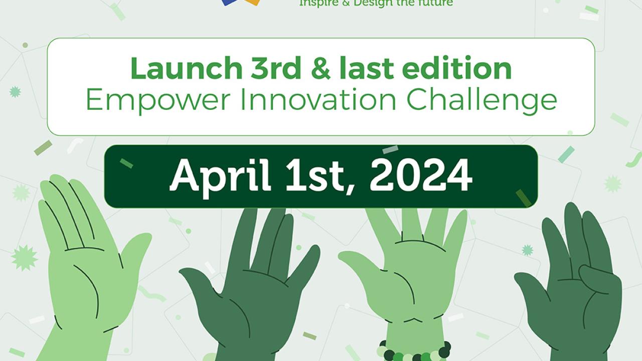 Image with EIC WEC and partners logo with image of hands celebrating. Text reads in Spanish launced 1 April 2024