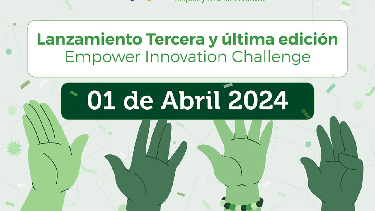 Image with EIC WEC and partners logo with image of hands celebrating. Text reads in Spanish launced 1 April 2024