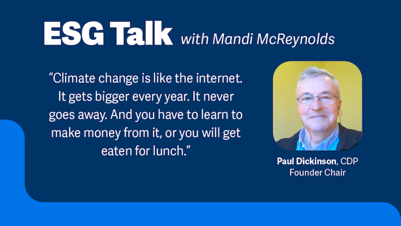 ESG Talk: Mandi McReynolds, Workiva, and Paul Dickinson, CDP