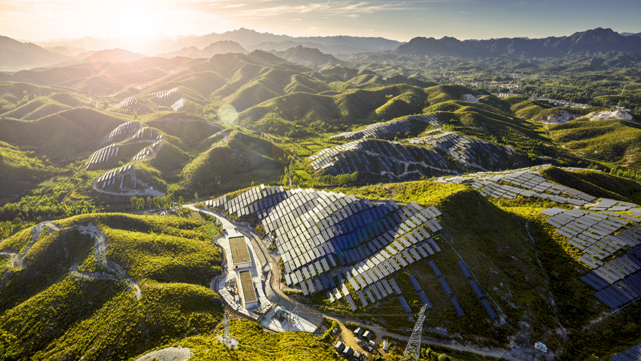 Solar Panels on mountains 