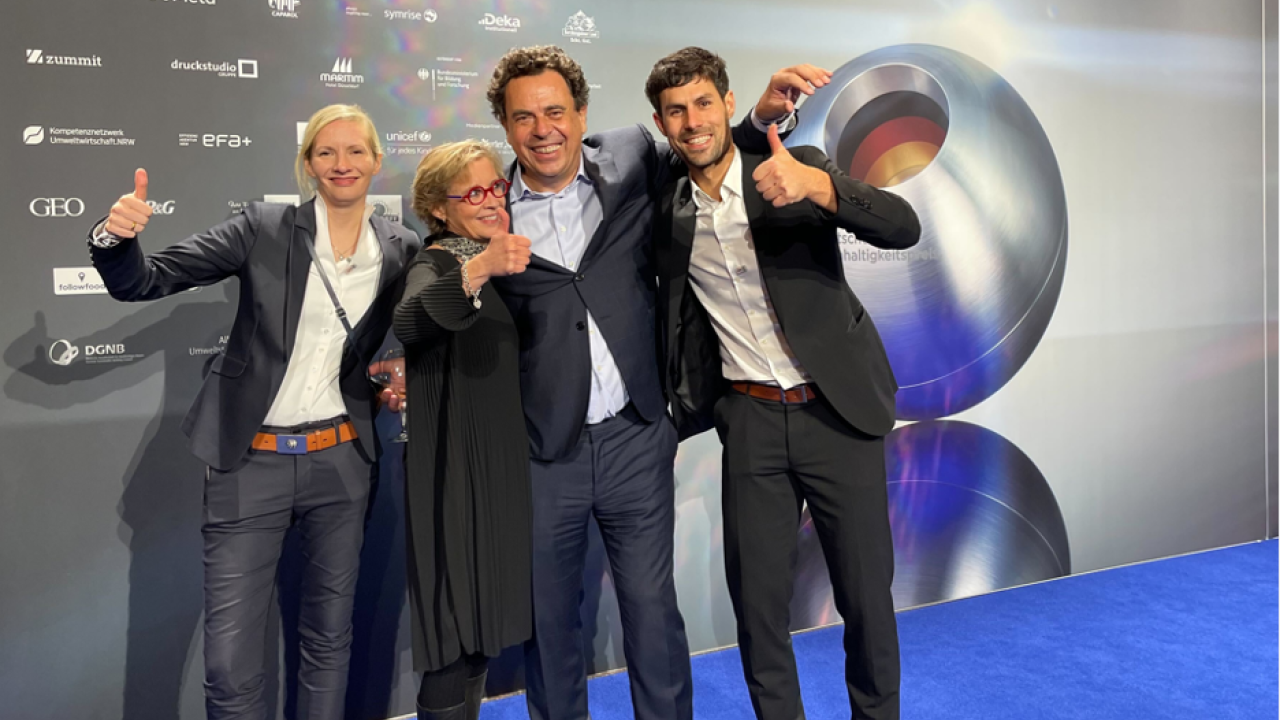 EcoVadis team at the award ceremony in Dusseldorf.