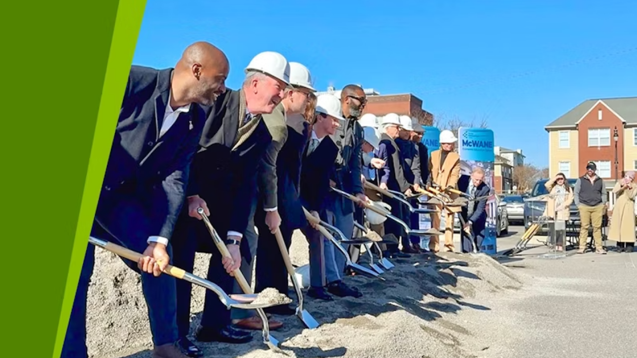 Groundbreaking of the McWane Economic Education Center in Birmingham, Alabama.