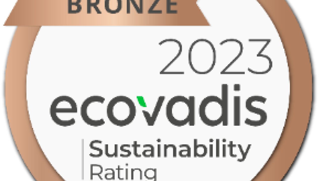 Bronze 2023 ecovadis sustainability rating logo