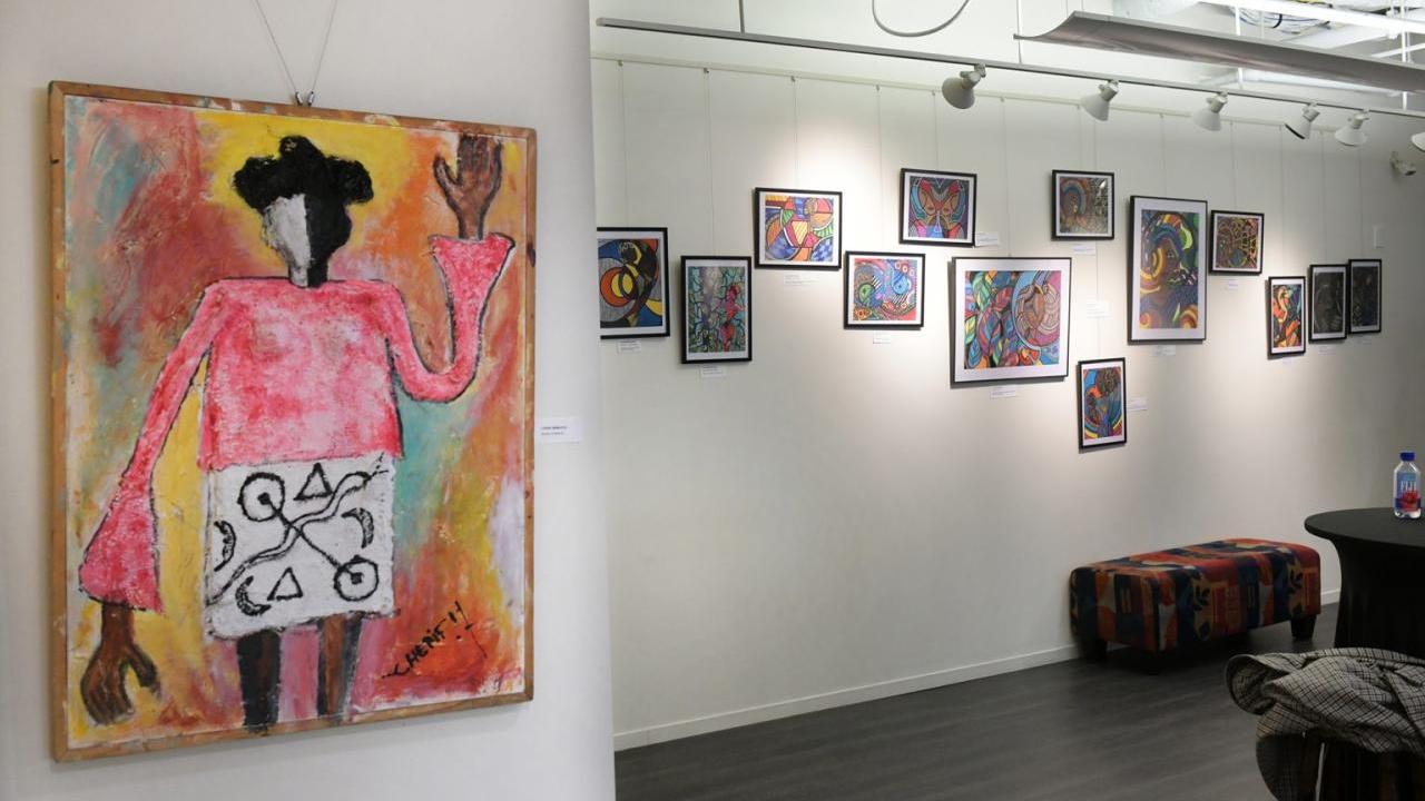 Inside a Gallery