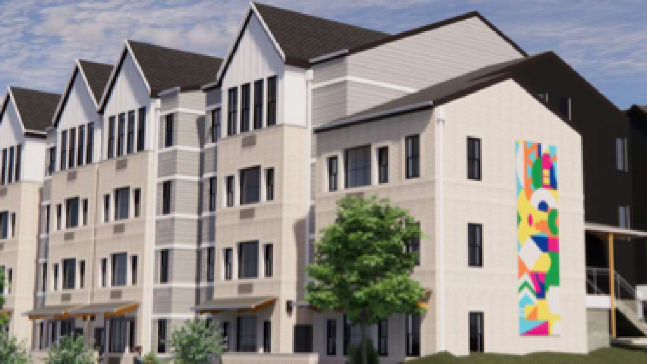 Elevate at Aurora, Colorado. View from the outside of the community.