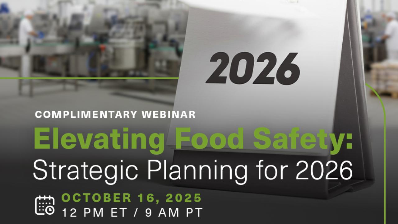 Elevating Food Safety: Strategic Planning for 2026