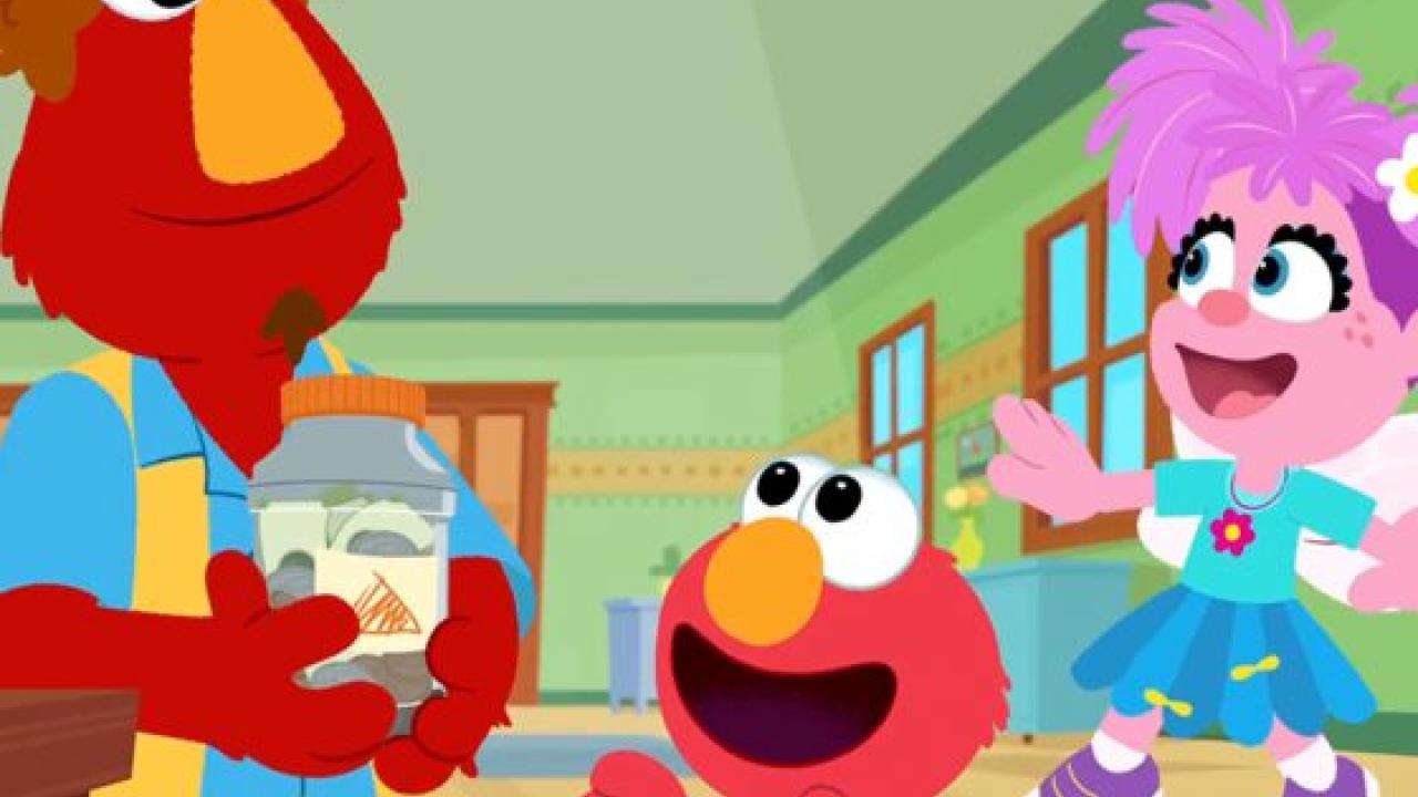 Illustration of Elmo and friends