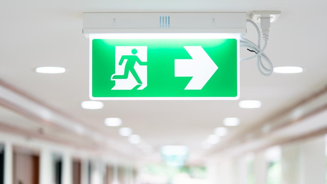 Emergency Exit Sign