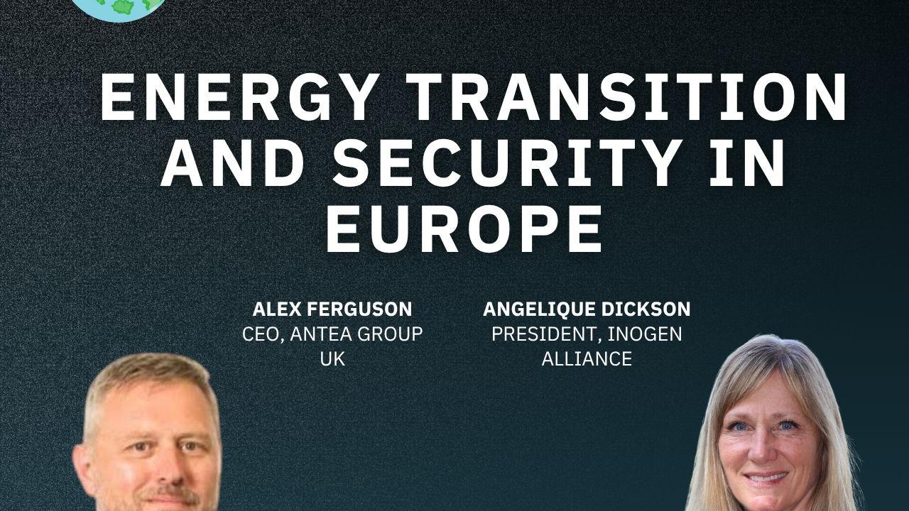 Photo of Alex Ferguson and Angelique Dickson with podcast title