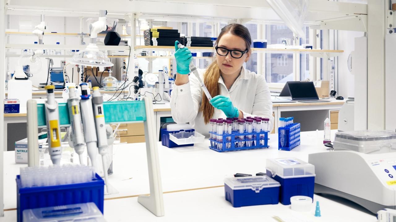 woman working in lab