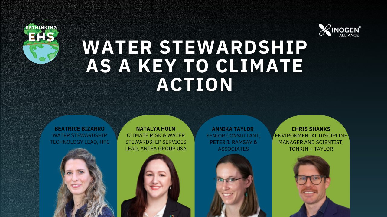 Banner with title text and headshots of featured speakers