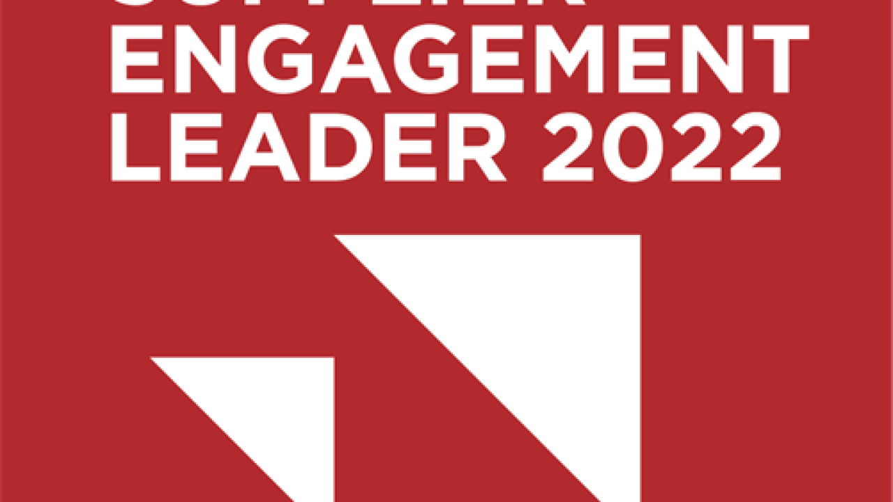 CDP Supplier engagement leader 2022 award