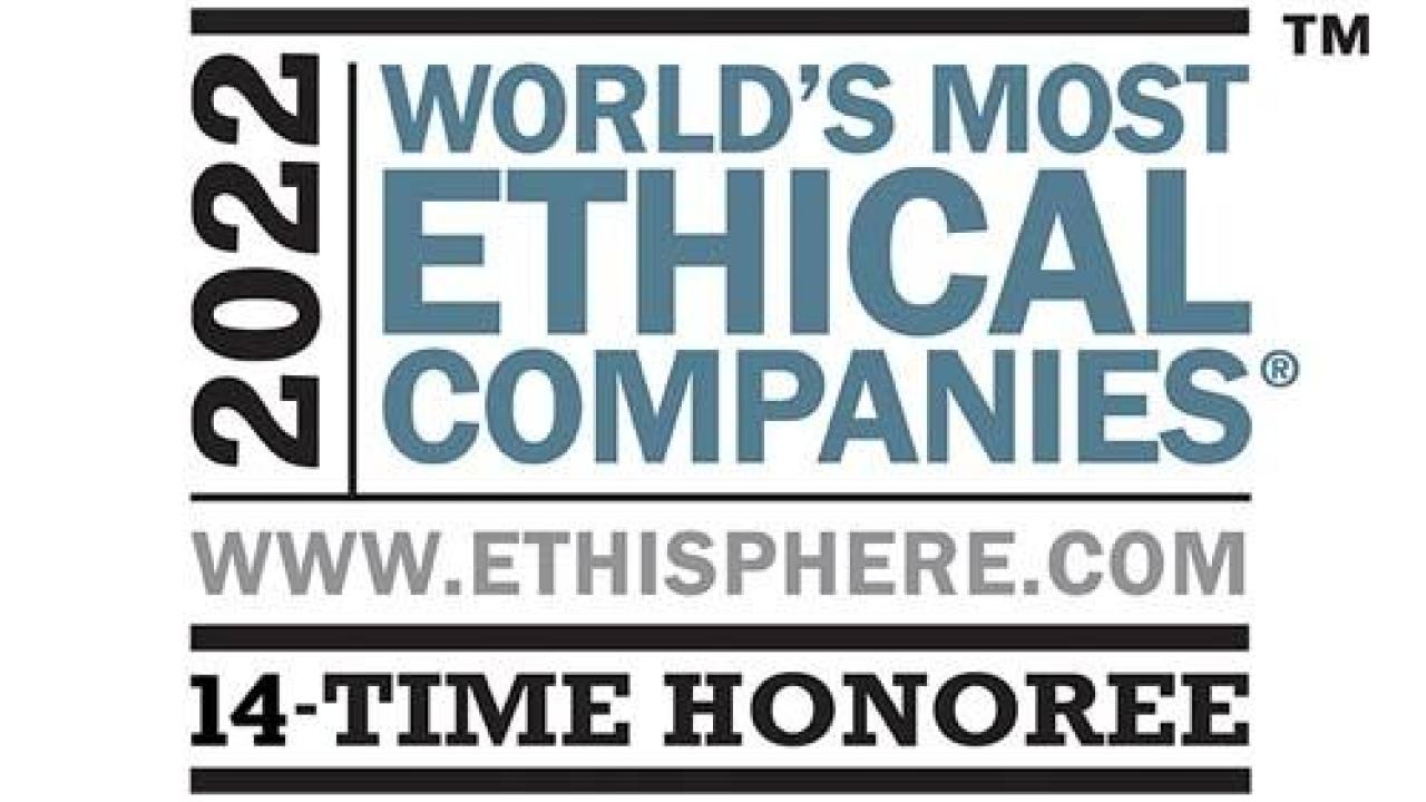 2022 world's most ethical companies www.ethisphere.com 14-time honoree