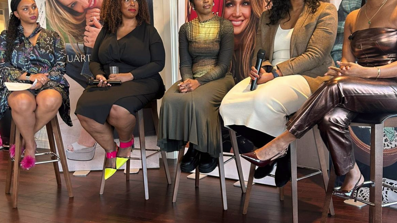 5 people sitting at the UK Black History Month at Tapestry Event