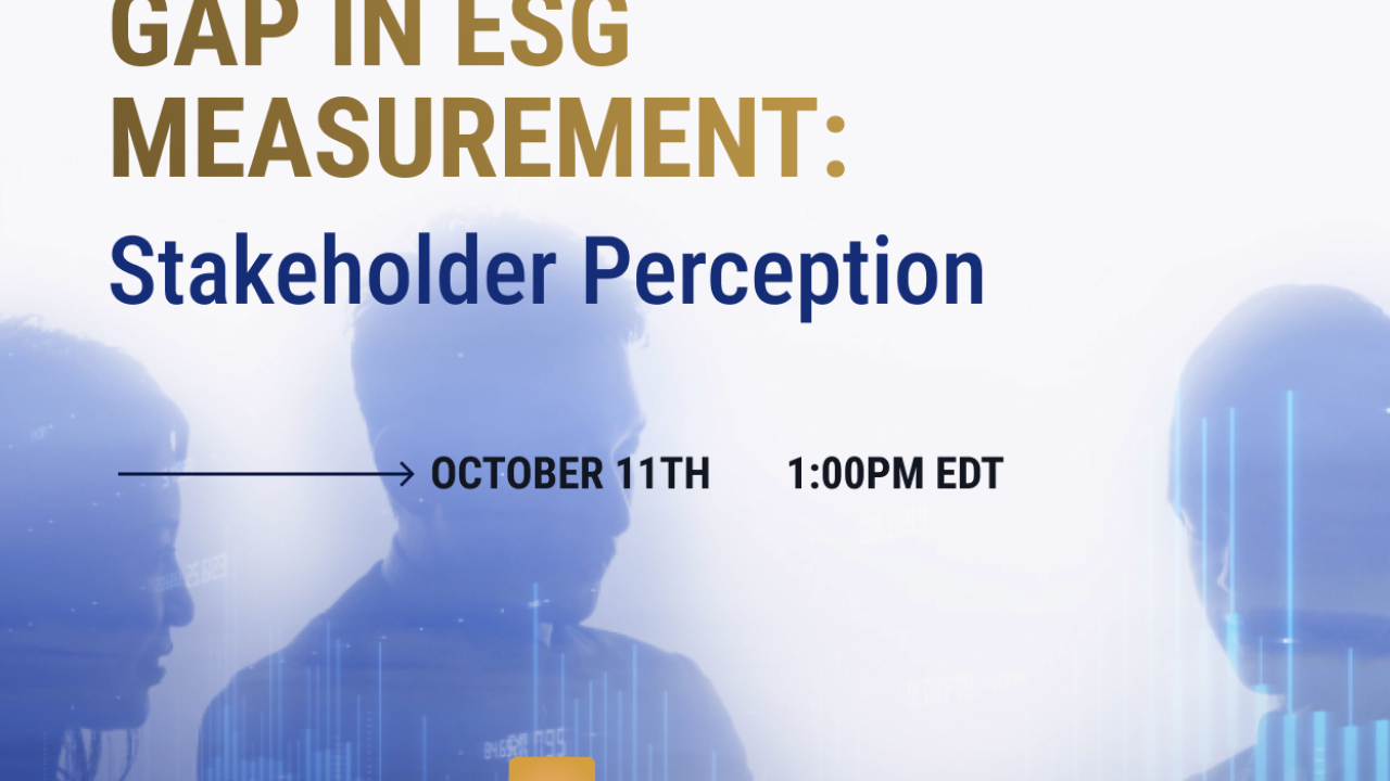 "Bridging the Gap in ESG Measurement: Stakeholder Perception"