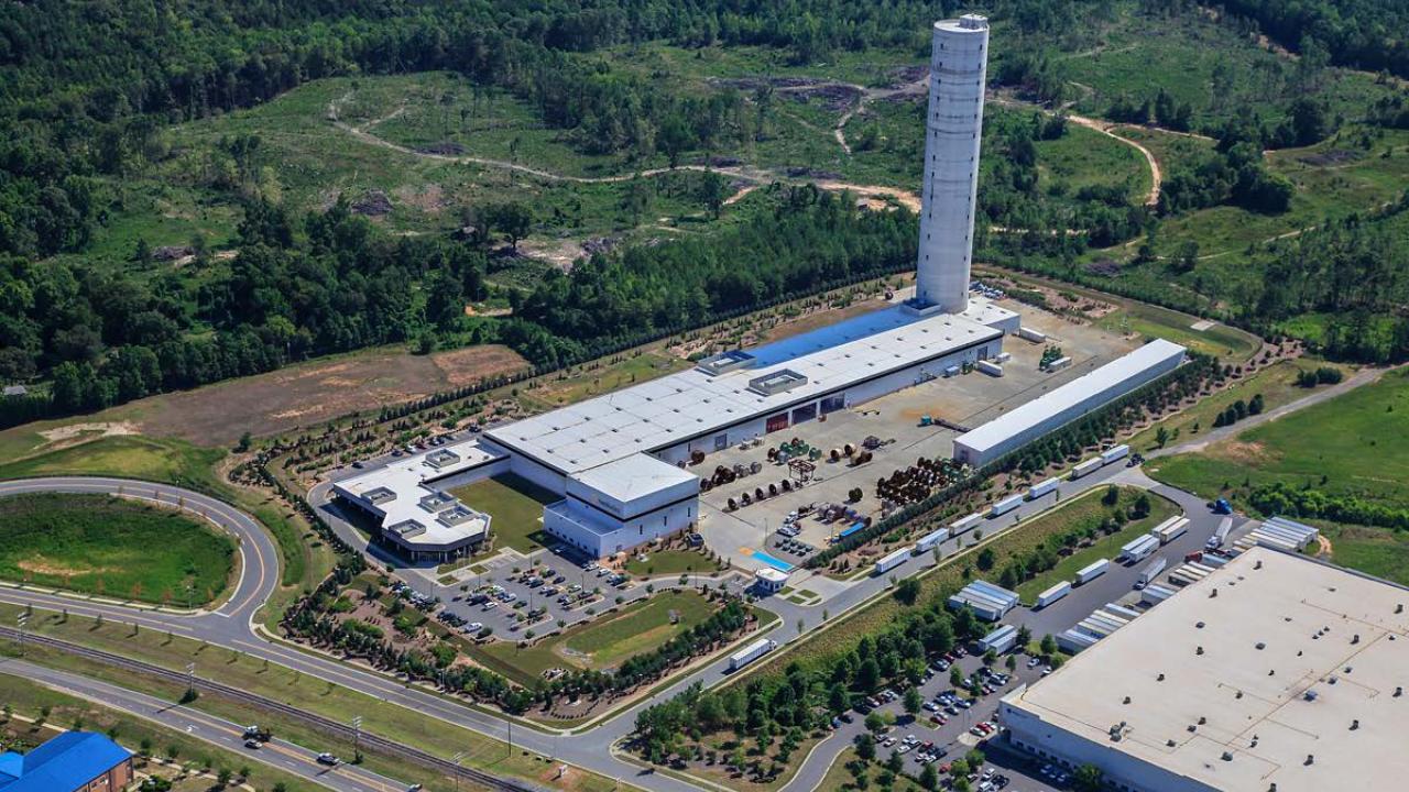Overhead view of Southwire's Huntersville Plant