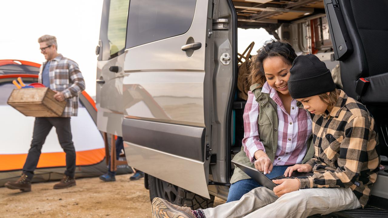 Family camping with PCs