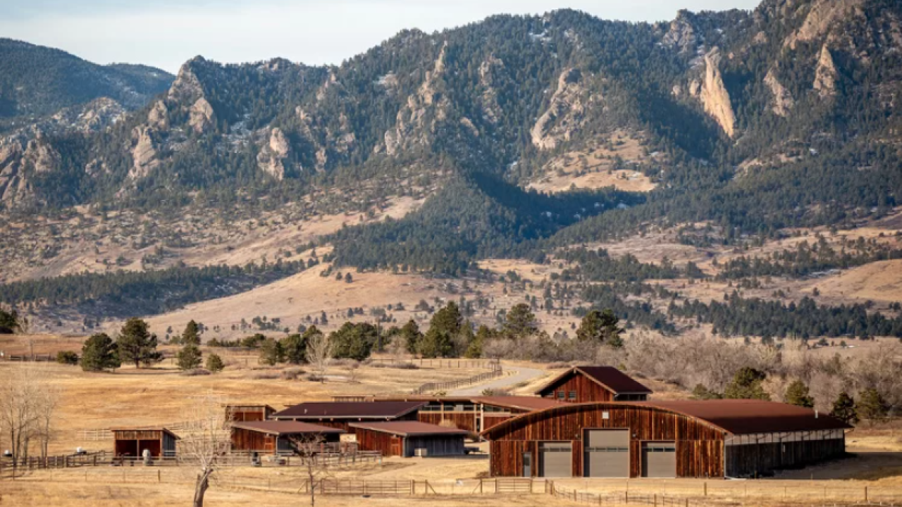 Farm near Trailhead office in Colorado