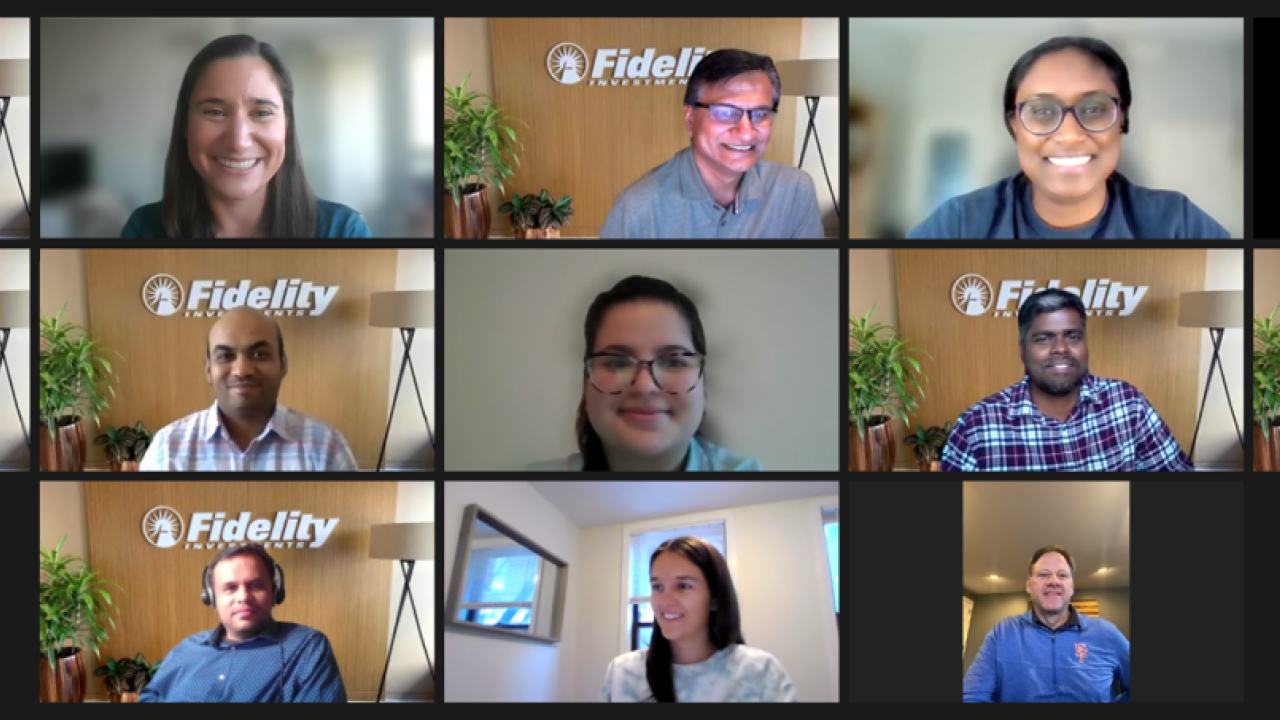 image of zoomcall with different people's screens