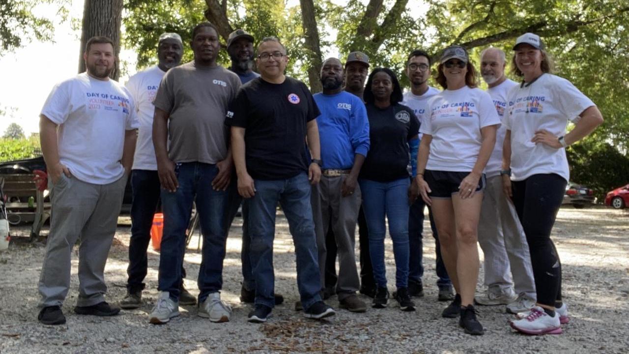 Otis Florence colleagues volunteer team