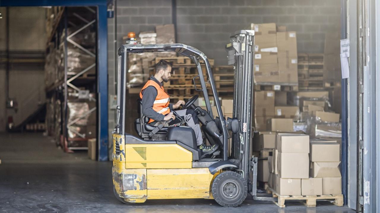 worker in warehouse