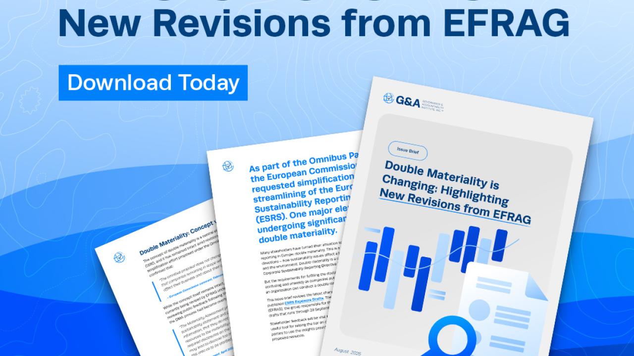 Double Materiality is Changing: Highlighting New Revisions from EFRAG