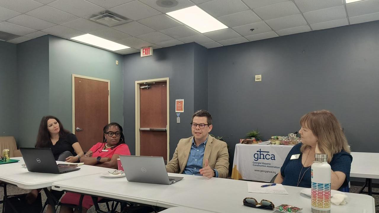 Grantees from GHA, GHCA and SEEA with members of the funding collaborative