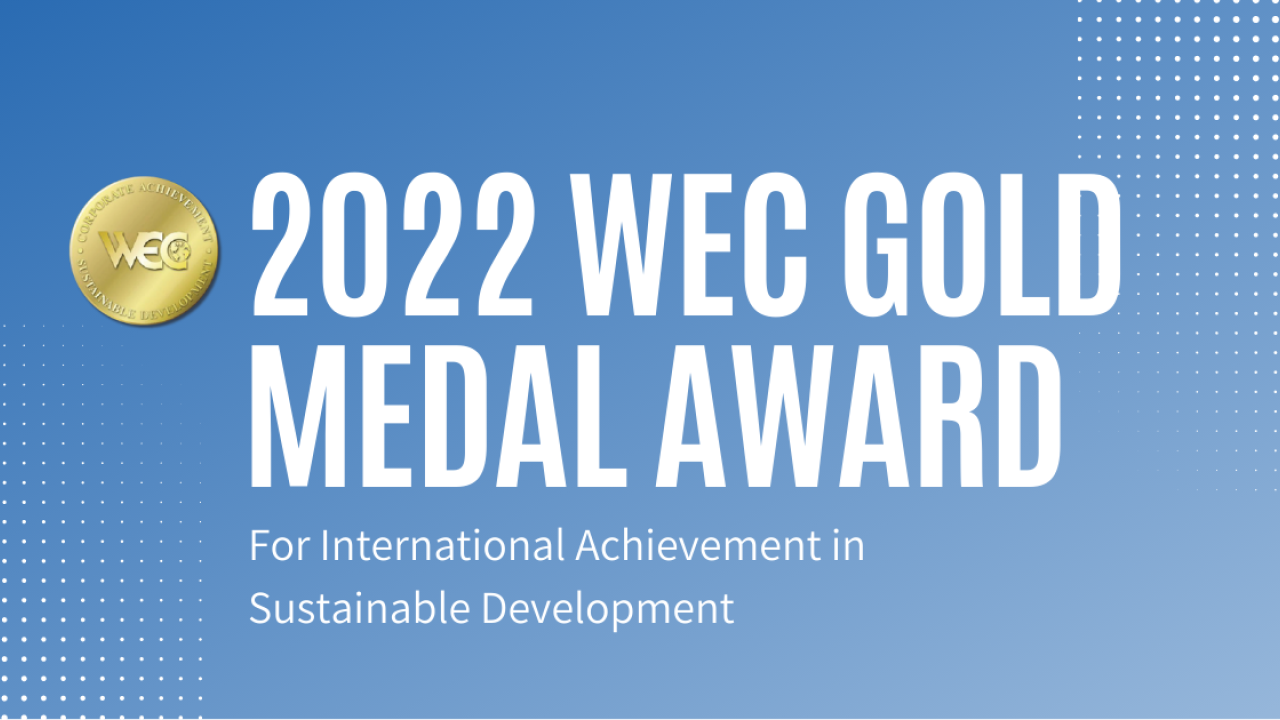 2022 WEC Gold Medal Award banner